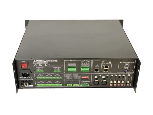 500W 6 amplificatore del sistema di Metal PAVA del regolatore dell'allarme di voce di zona EVAC