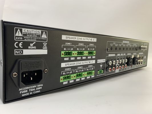 l'audio sistema di PA di Manica dell'amplificatore 6 della matrice 6*120W ha fissato 70dB il rapporto di s N