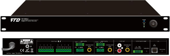 1U protocollo del ICMP dell'adattatore AC230V IGMP ARP della rete del IP di zona di altezza 8 audio