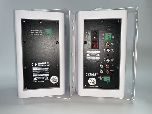 altoparlante attivo bianco del supporto della parete degli altoparlanti del sistema di PA 30w+30w