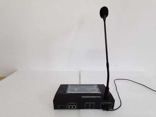 Microfono impaginante a distanza del touch screen del sistema senza fili del collo d'oca dell'evacuazione di voce di capacità di 120 zone