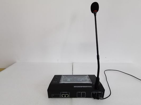 Microfono impaginante a distanza del touch screen del sistema senza fili del collo d'oca dell'evacuazione di voce di capacità di 120 zone