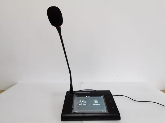 Microfono impaginante a distanza del touch screen del sistema senza fili del collo d'oca dell'evacuazione di voce di capacità di 120 zone
