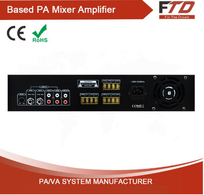 amplificatore dell'altoparlante di audio dell'amplificatore di zona 3500w di economia 6 dell'amplificatore del miscelatore di potere