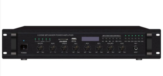 Audio dell'amplificatore di zona 500w dell'amplificatore 6 del miscelatore con la serie completa del sistema di diffusione sonora di FM &amp; del MP3