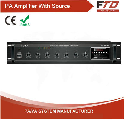 Gli amplificatori e gli altoparlanti dell'amplificatore di potenza 350w di PA alimentano l'amplificatore di potenza 20000w professionale del miscelatore