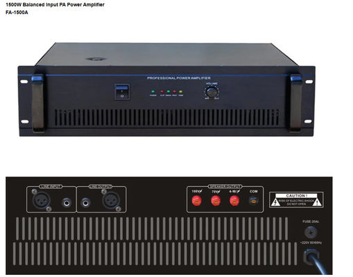 Amplificatore di potenza introdotto equilibrato 20000W professionale dell'amplificatore di potenza 2000W di PA
