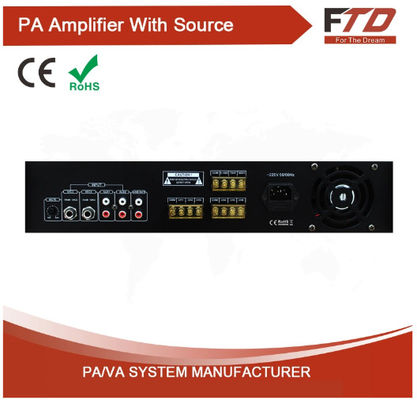 Audio dell'amplificatore di zona 120w della serie completa 6 del sistema di diffusione sonora con il MP3 &amp; FM